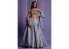 Elegant Grey Lehenga with Huge Eid Discounts