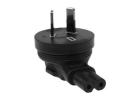 Angled C7 to Australia AS3112 Power Plug Adapter