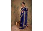 Shop Royal Blue Sarees Online - Bold, Stylish & Designer Saree Collection