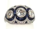 Vintage Art Deco Platinum Diamond Ring – A True Classic