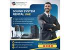 Professional Sound System Rental UAE for Private Events