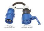 Charging Cable Adapter – 16A/3-Phase CEE Plug (316-9) → 16A/1-Phase CEE Socket (216-6)