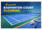 Premium badminton court flooring