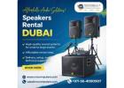 Premium Speakers Rental in Dubai – Crystal Clear Sound