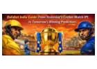 Dafabet India Guide: From Yesterday’s Cricket Match IPL to Tomorrow’s Winning Predictions