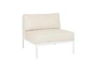 Compact White Modular Outdoor Center Seat for Stylish Spaces