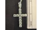 4.82 Ct Moissanite Cross Pendant – Excellent Round Cut Sterling Silver Necklace