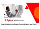 Bsc optometry lateral entry registration online