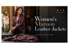 Women's Maroon Leather Jackets — Rich Color, Authentic Style | NYC Leather Jackets