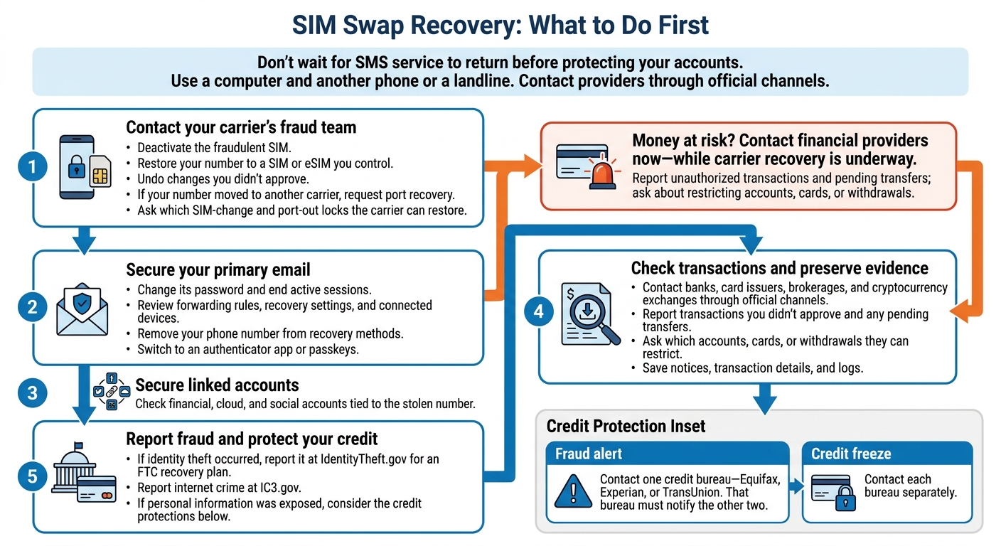 SIM Swap Recovery: What to Do First