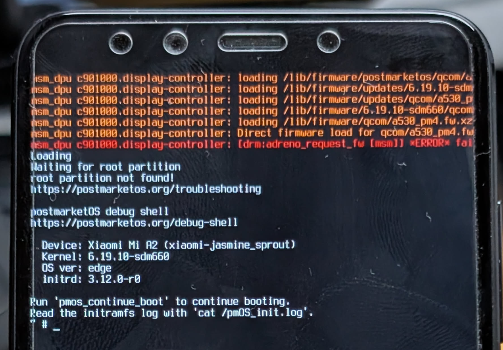 root partition not found su uno Xiaomi Mi A2