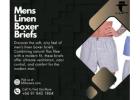 Mens Linen Boxer Briefs – Premium Comfort with Breathable Style