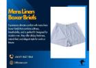 Mens Linen Boxer Briefs – Breathable Comfort and Modern Style