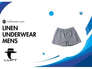 Linen Underwear Mens – Breathable Comfort & Premium Fit Linen Underwear Mens – Breathable Comfort & Premium Fit