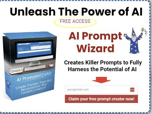 Try Our Free AI Prompt Wizard To Help You Write Effective Prompts When Using ChatGPT Try Our Free AI Prompt Wizard To Help You Write Effective Prompts When Using ChatGPT