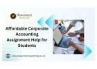 Affordable Corporate Accounting Assignment Help for Students