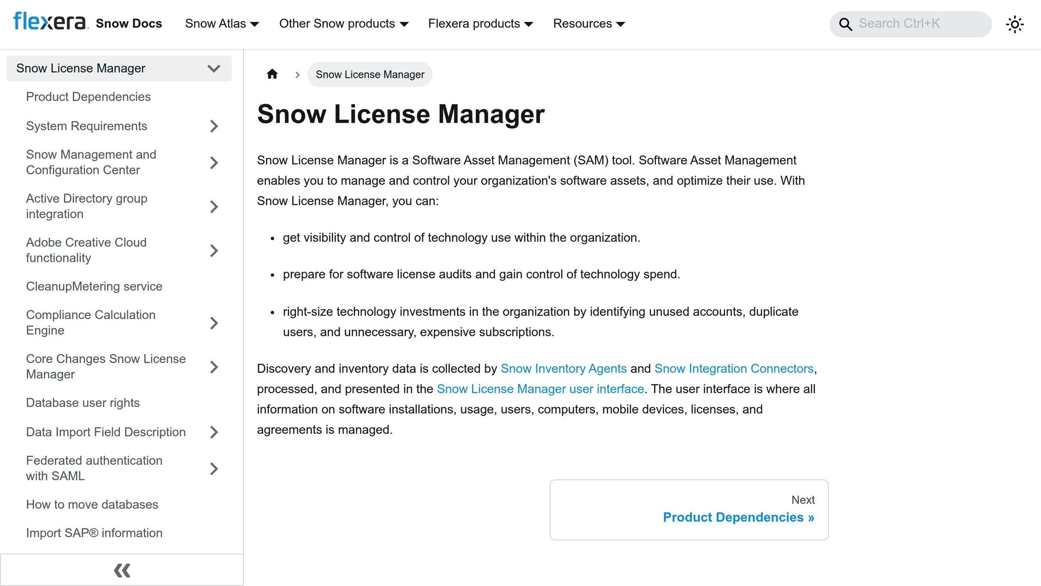 Snow License Manager