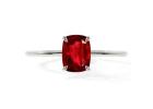 Cushion Cut Certified Ruby Ring | GemsNY