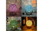 Lampe de chevet en bois flotte