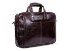 Dark Brown Leather Laptop Bag – Derben Clove