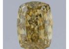 Cushion Cut Fancy Yellow Natural Colored Diamonds