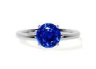 Blue Sapphire Round Traditional Affordable Engagement Rings