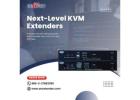 Save space and expenses for data centers using our remote KVM Extender over IP