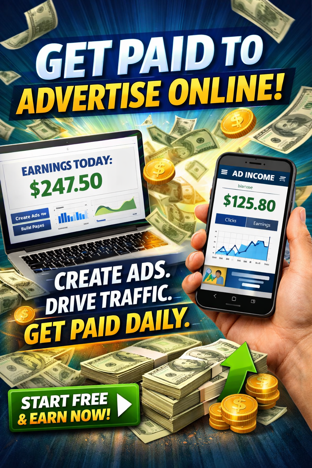 Turn Traffic Into Cash. Daily