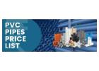 PVC Pipes Price List