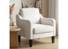 Artiss Armchair Lounge – Elegant Linen Accent Chair Beige