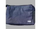 Organic denim calming pooch bag