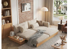 Luxury Modern Solid Wood Sofa Bed – Durable, Sustainable & Perfect for Small Spaces