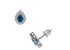 Premium London Blue Topaz Earrings