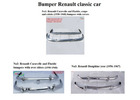 Renault Caravelle and Floride (1958 to 1968) / Renault Dauphine year (1956 to 1967) bumpers 