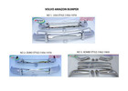 Volvo Amazon style EU / USA / Station Wagon Estate P220 bumper (1956-1970) new
