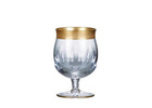 Jessie Crystal Cognac Glasses with Gold Detailing Set