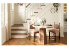 Modern Scalloped Edge Round Dining Table with Sintered Stone Top & Sculptural Pedestal Base 