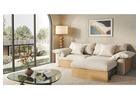 Japandi Modern Sectional Sofa with Adjustable Chaise & Pull-Out Footrests
