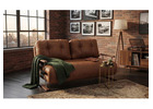 Caramel Faux Leather 4-in-1 Convertible Sleeper Chair Sofa Bed