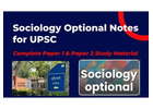 UPSC Sociology Optional Notes – Prepare Smarter for UPSC Mains
