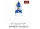 Stunning Tallit for Bat Mitzvah at Galilee Silks - Shop Now!
