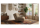 4-in-1 Vintage Stripe Bouclé Sleeper Chair with Convertible Guest Bed for Small Spaces