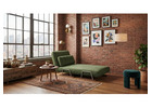 Green Chenille 4-in-1 Sleeper Chair with Folding Guest Bed for Small Spaces
