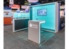 Two Bays, One Story: 10x20 Booths With Reception and Display Built In
