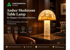 Capiz Shell Mushroom Table Lamp for Elegant USA Home Interiors