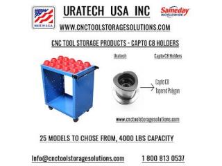 Uratech: High-Quality CNC Tool Storage for CAPTO C8 holders Uratech: High-Quality CNC Tool Storage for CAPTO C8 holders