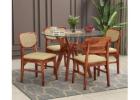 Antique Wooden Dining Table Set Timeless Elegance