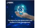 The Role of an ISO 22301:2019 Lead Auditor in Crisis Management.