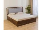 Modern King Size Cot with Hydraulic Storage – Premium Finish