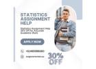 Statistics Assignment Help 30% Off for Accurate Academic Work